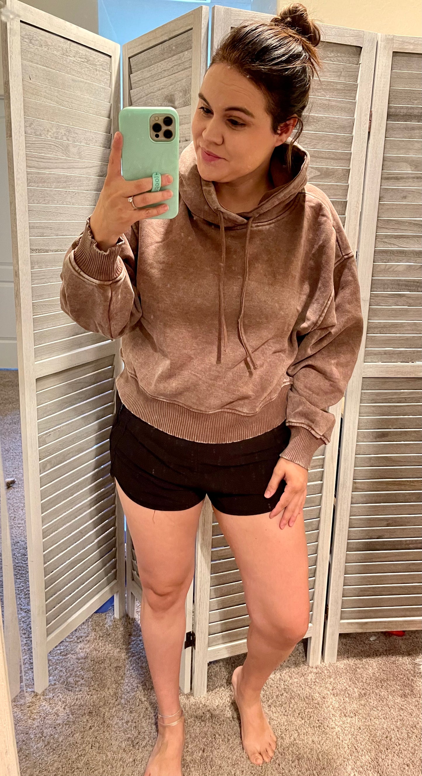 Cozy acid wash sweatshirt