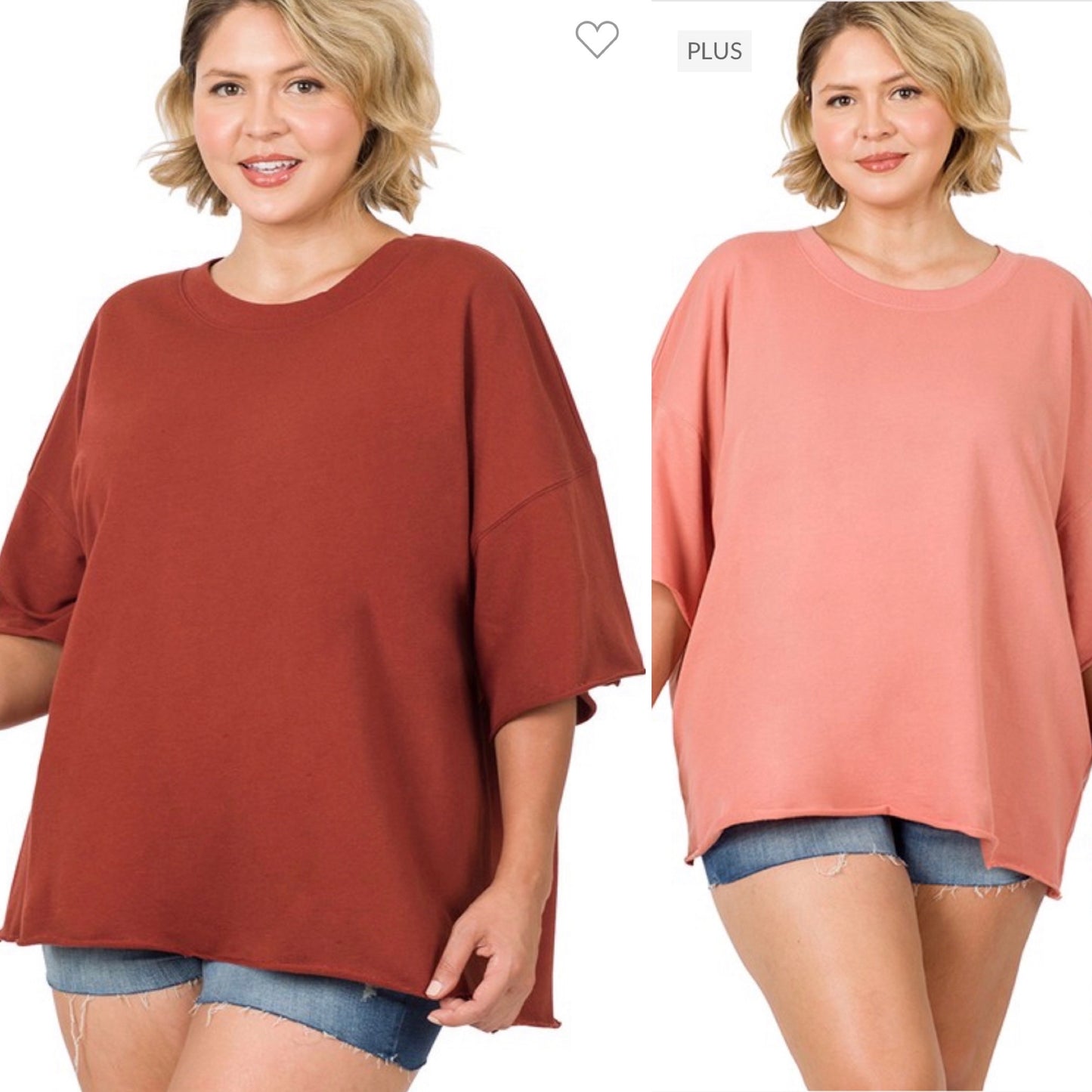 Plus size Simple tops