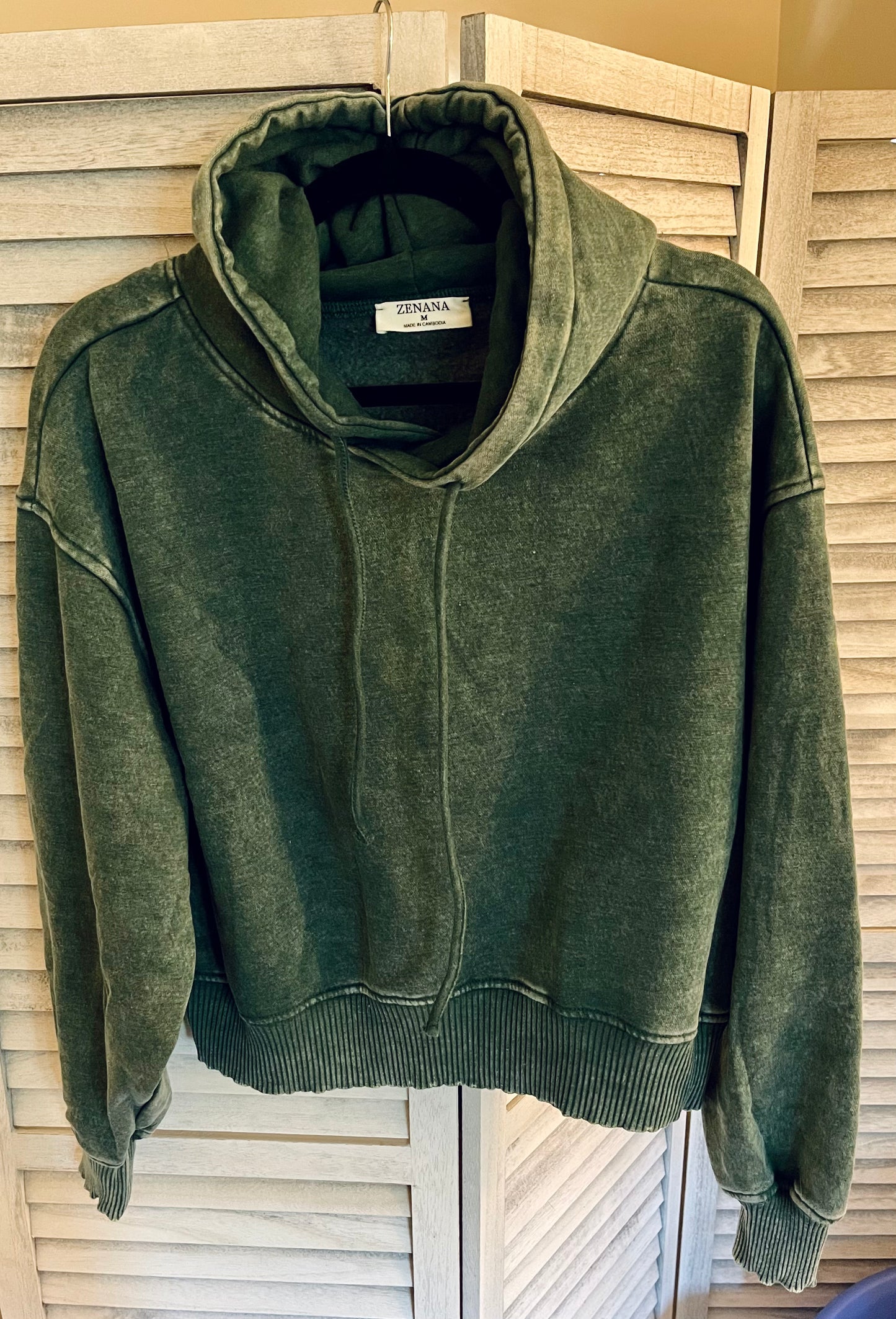 Cozy acid wash sweatshirt