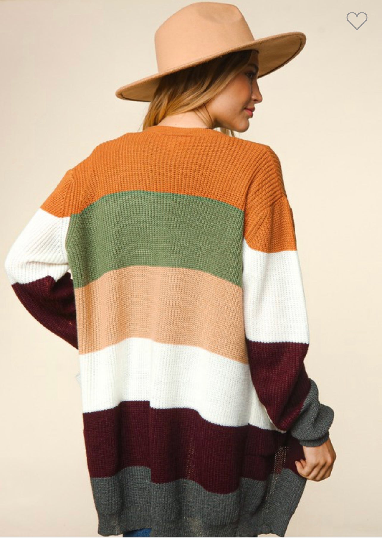 Striped for me cardigan