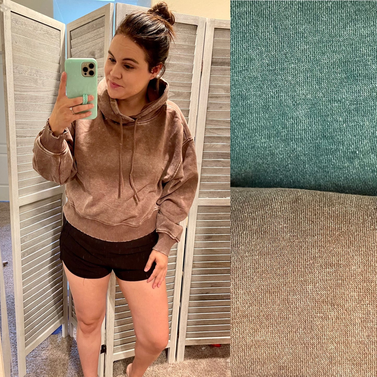 Cozy acid wash sweatshirt