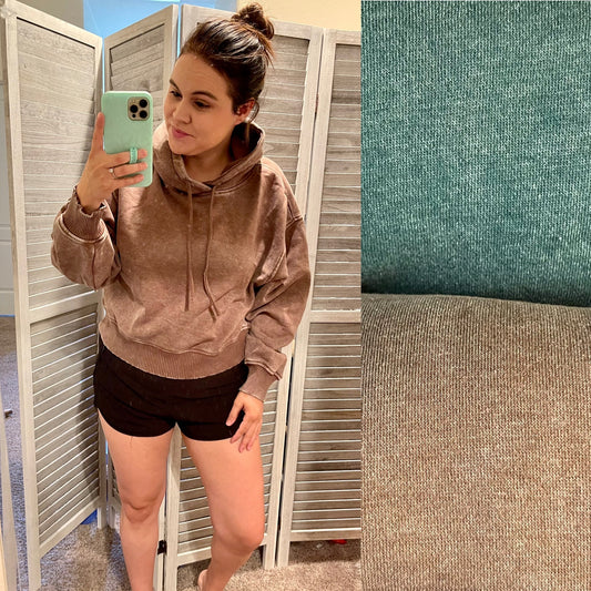 Cozy acid wash sweatshirt