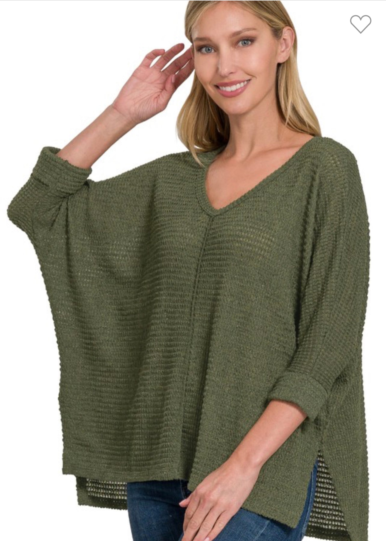 Waffle Knit Top